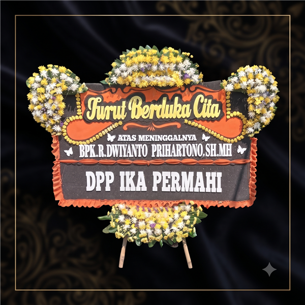 Karangan Bunga Turut Standar jambul 3