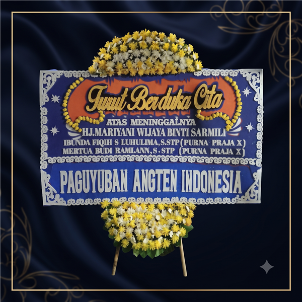 Karangan Bunga Papan TBC Deluxe Standar