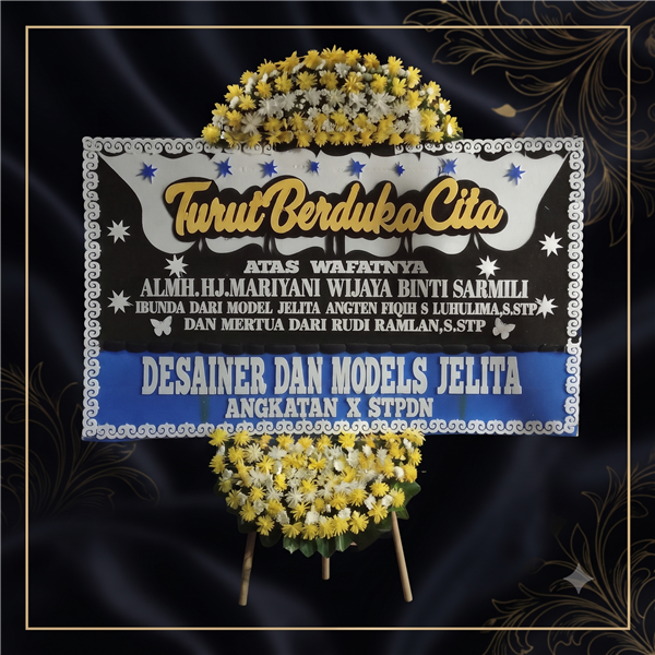 Bunga Papan Duka Cita Premium Standar